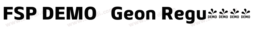 FSP DEMO   Geon Regu字体转换